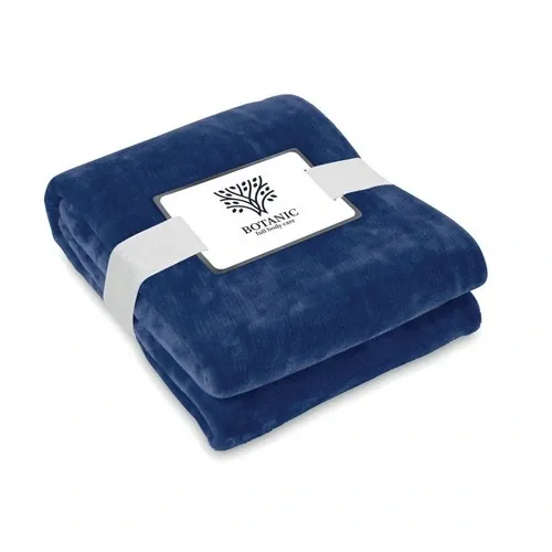 Manta de vellón RPET de 280 gr/m² con cinta imprimible ref MO6804 - Printed Azul