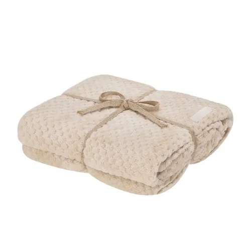Manta Iridian suave y cálida para tu confort personal ref 22455 - Natural