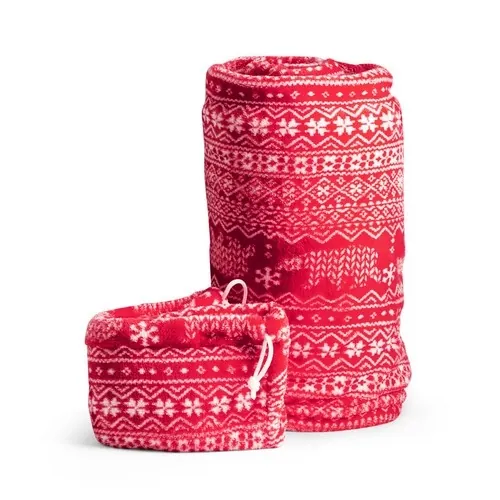 Manta polar navideña con funda personalizable ref 99031