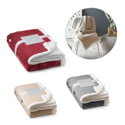 Manta polar reversible con forro sherpa y cierre ref 99078 - 00