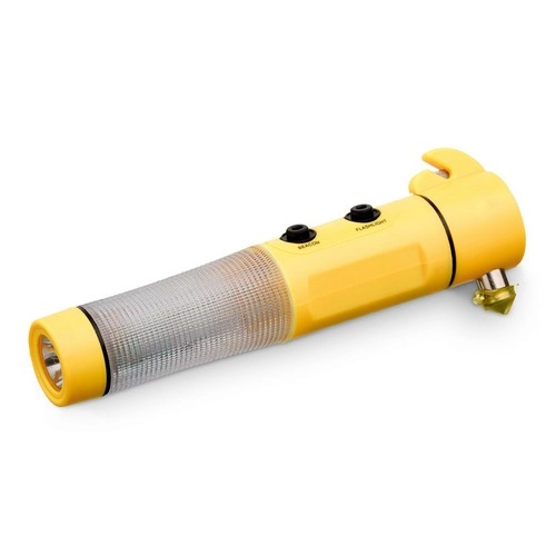Martillo con imán y linterna LED para emergencias ref 94759