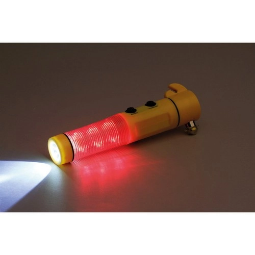 Martillo con imán y linterna LED para emergencias ref 94759