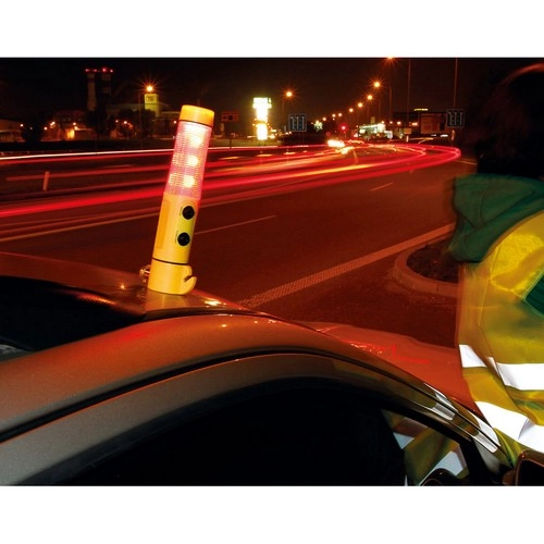 Martillo con imán y linterna LED para emergencias ref 94759