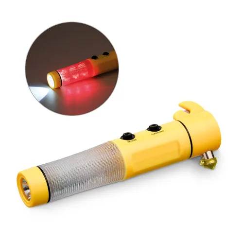 Martillo con imán y linterna LED para emergencias ref 94759