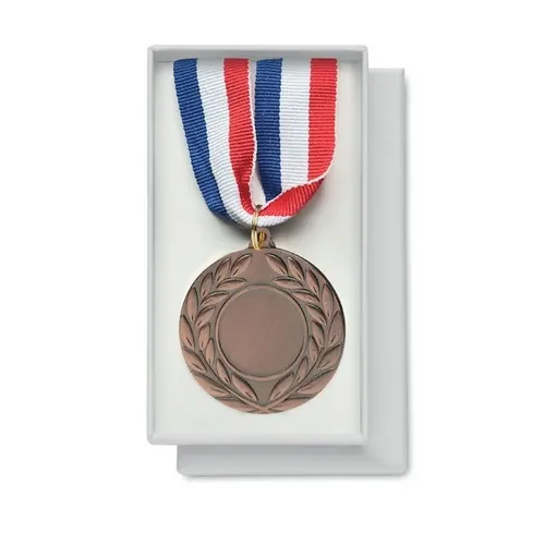 Medalla de hierro con cinta tricolor azul blanco rojo ref MO2260 - 1 Marron