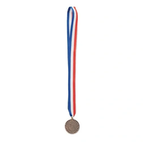 Medalla de hierro con cinta tricolor azul blanco rojo ref MO2260 - Printed Marron