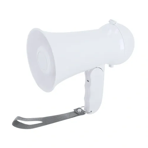 Megáfono Noloen plegable con función grabadora y sirena ref 22184 - Blanco