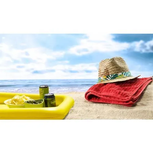 Mesa inflable de PVC con bordes anticaída en vivos colores ref 4818 - 00