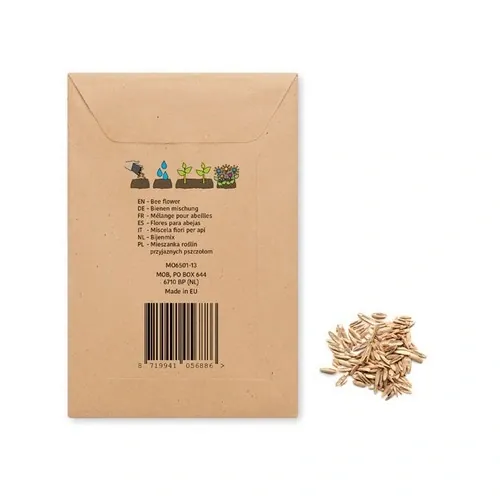 Semillas de Flores de Abeja en Sobre Kraft Ecológico ref MO6501 - Side Beig