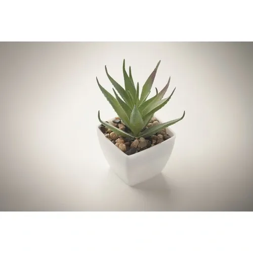 Mini planta artificial artiloe decorativa para tu hogar ref MO2852 - Detail Blanco