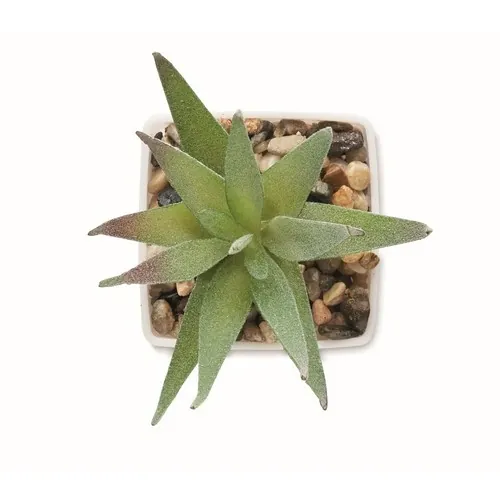 Mini planta artificial artiloe decorativa para tu hogar ref MO2852 - Side Blanco