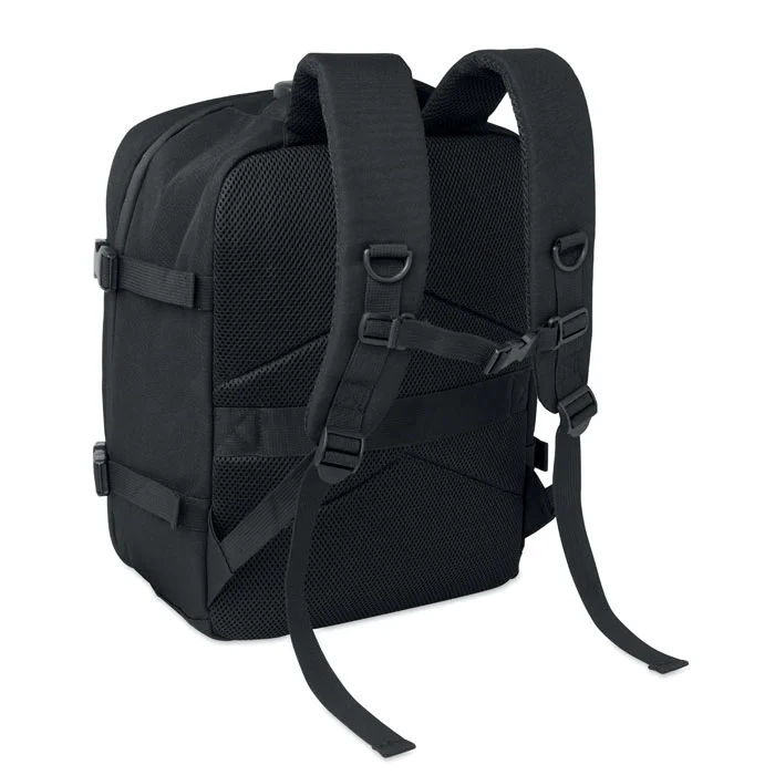 Mochila RPET 20 L con candado LockGo personalizable ref mo3137 - Back Negro