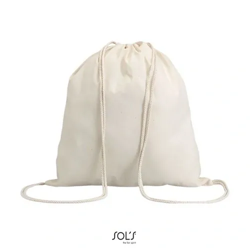 Mochila con cordones algodón y cintas ajustables ref S04095