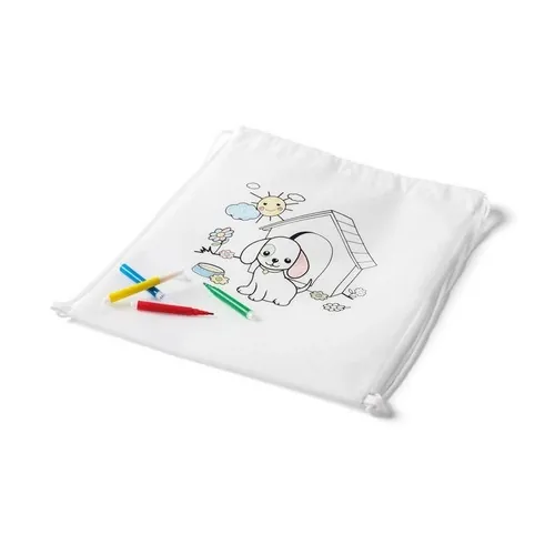 Mochila con rotuladores para colorear ref 92619 - Blanco