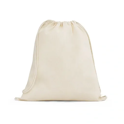 Mochila de algodón con asas certificadas ref 92398 - Natural Claro
