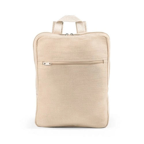 Mochila de juco con bolsillo frontal y correas ajustables ref 92938