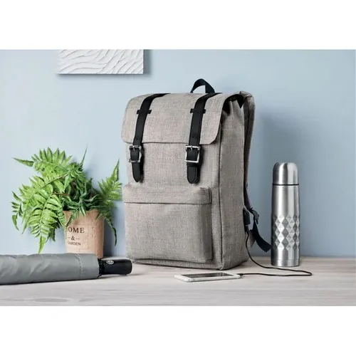 Mochila para portátil con carga USB y cierre magnético ref MO9439 - Item Ambiant Picture Gris