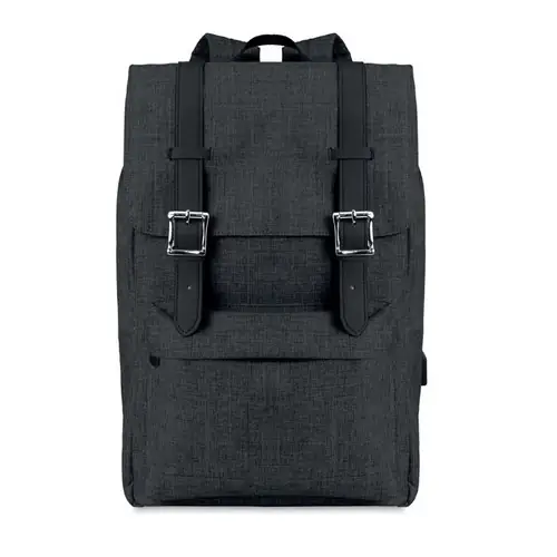 Mochila para portátil con carga USB y cierre magnético ref MO9439 - Negro
