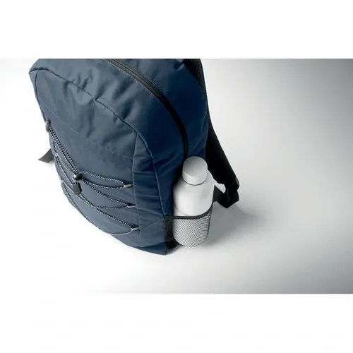 Mochila RPET 600D con bolsillo frontal y cordón decorativo ref MO2491 - French Marino 2