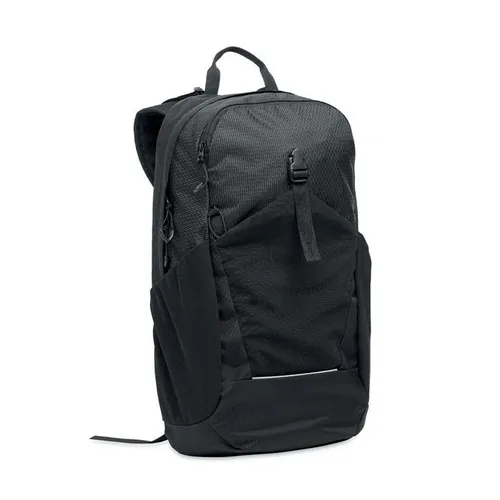 Mochila 18L repelente al agua con compartimento para portátil ref MO2372 - Front Negro