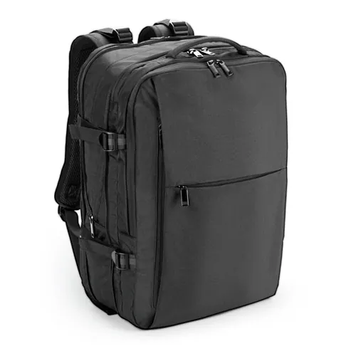 Mochila de viaje reciclada con compartimento para portátil ref 92318 - Negro