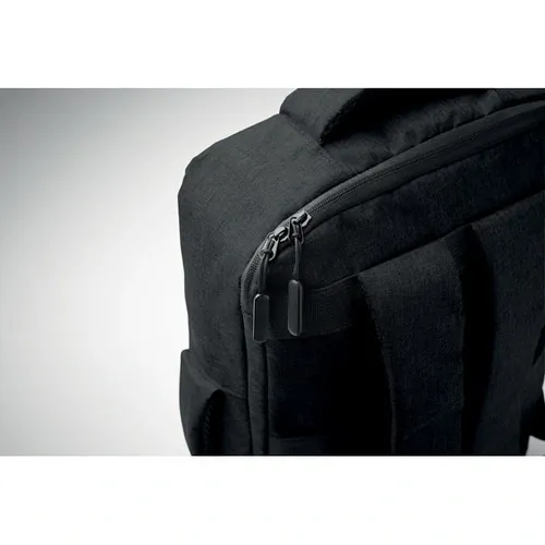 Mochila delgada para portátil con soporte para trolley ref MO2305 - Negro 2