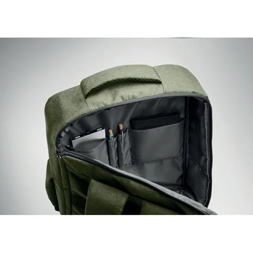 Mochila delgada para portátil con soporte para trolley ref MO2305 - Verde Militar Top