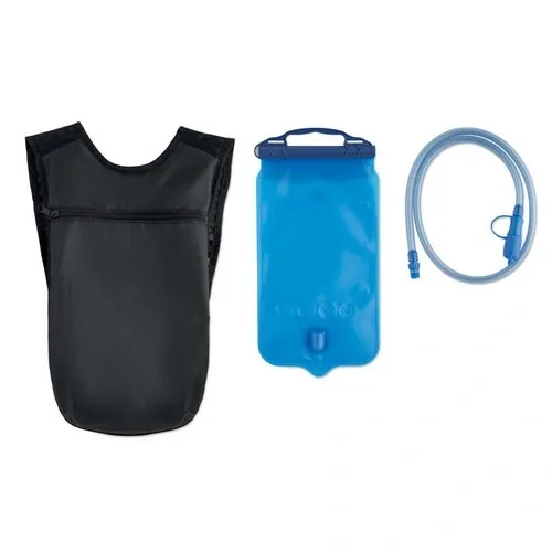 Mochila deportiva 420D PU personalizable ligera y resistente ref MO2935 - Negro Side