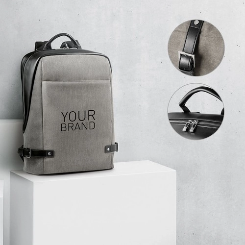 Mochila elegante de PU con bolsillo acolchado para portátil ref 92147