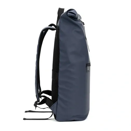 Mochila enrollable PORTLAND con bolsillo para portátil personalizable ref 92534 - Azul Side