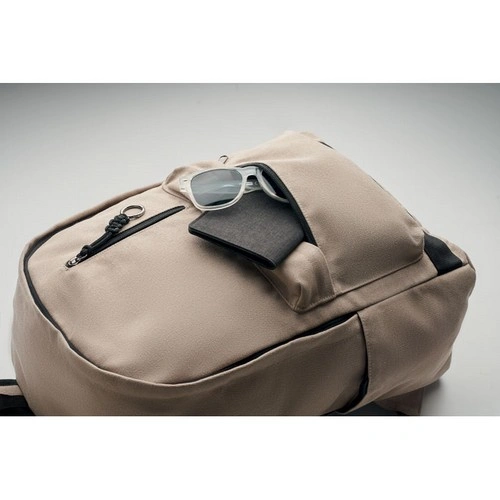 Mochila portátil reciclada con gran bolsillo frontal ref MO2391