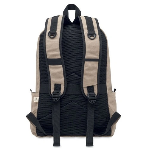 Mochila portátil reciclada con gran bolsillo frontal ref MO2391