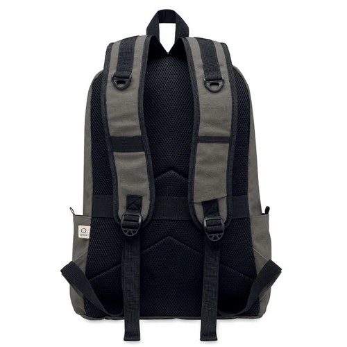 Mochila portátil reciclada con gran bolsillo frontal ref MO2391