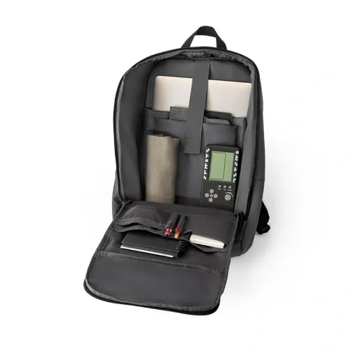 Mochila para portátil resistente al agua y reciclada ref 92193 - Negro 02