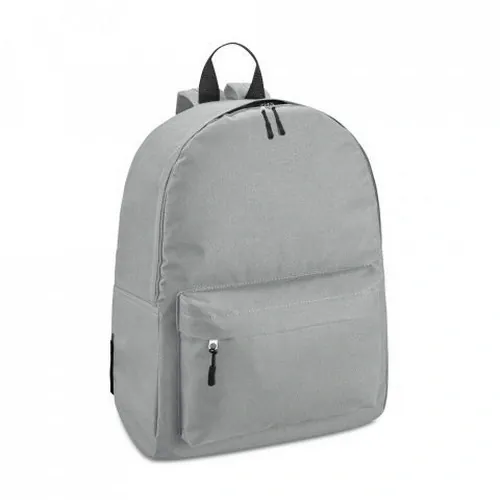 Mochila poliéster 600D con bolsillo frontal ref 92667 - Gris Claro