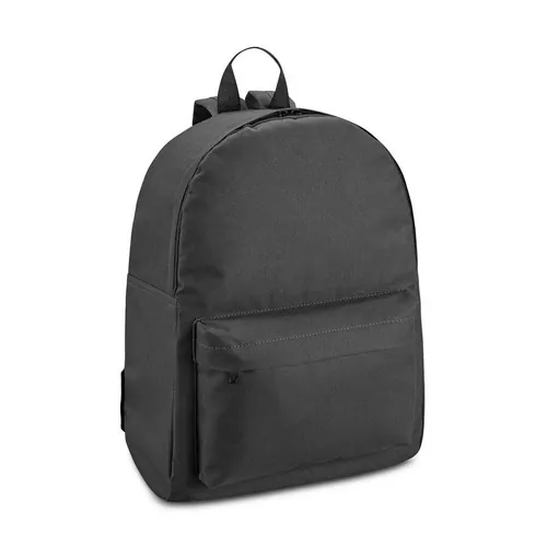 Mochila poliéster 600D con bolsillo frontal ref 92667 - Negro