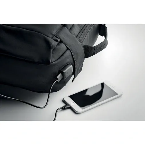 Mochila para portátil con conector USB tipo A ref MO6329 - Item Detail Picture Negro