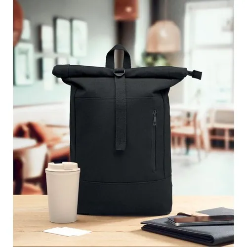 Mochila rolltop para portátil de 15 con cierre seguro ref MO2400 - 7 Negro