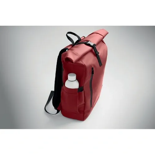 Mochila Rolltop para Laptop con Espalda Acolchada ref MO2643 - Burdeos Side