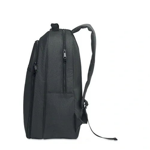 Mochila RPET 300D con compartimento refrigerante ref MO2125 - 7 Negro