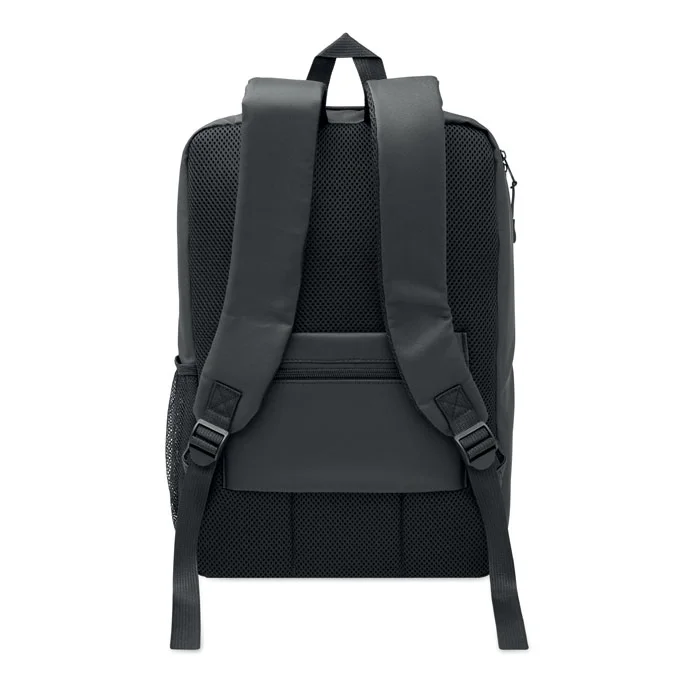 Mochila RPET rígida de 15 L Novix personalizable ref mo3186 - Negro Arriba