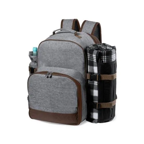 Mochila nevera picnic 32 piezas con manta y botellero ref 1568