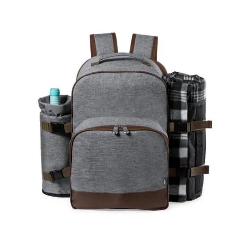 Mochila nevera picnic 32 piezas con manta y botellero ref 1568