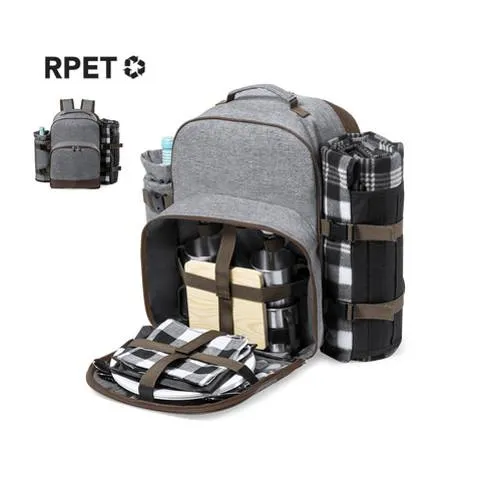 Mochila nevera picnic 32 piezas con manta y botellero ref 1568