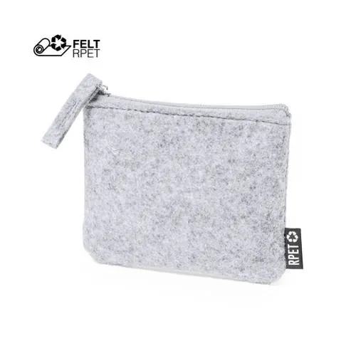 Monedero elegante de fieltro RPET con cierre de cremallera ref 1897 - vista 1