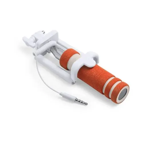 Palo selfie compacto con disparador integrado ref 4932 - Naranja