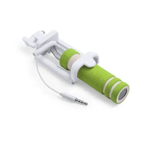 Palo selfie compacto con disparador integrado ref 4932 - Verde