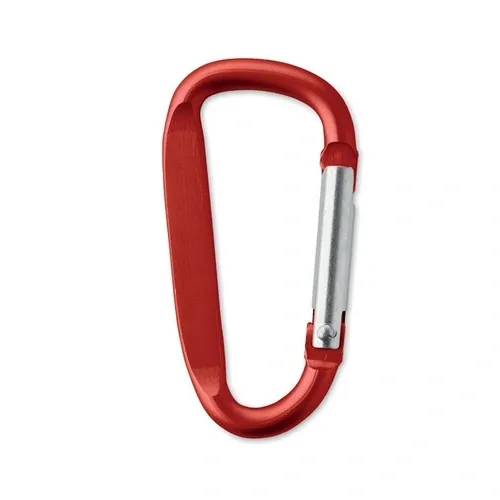 Mosquetón de aluminio para colgar botella y llaves ref MO2259 - 1 Rojo