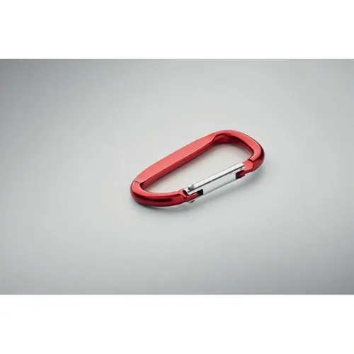 Mosquetón de aluminio para colgar botella y llaves ref MO2259 - Item Detail Picture Rojo