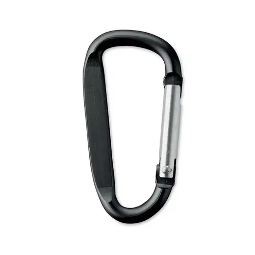 Mosquetón de aluminio para colgar botella y llaves ref MO2259 - Negro